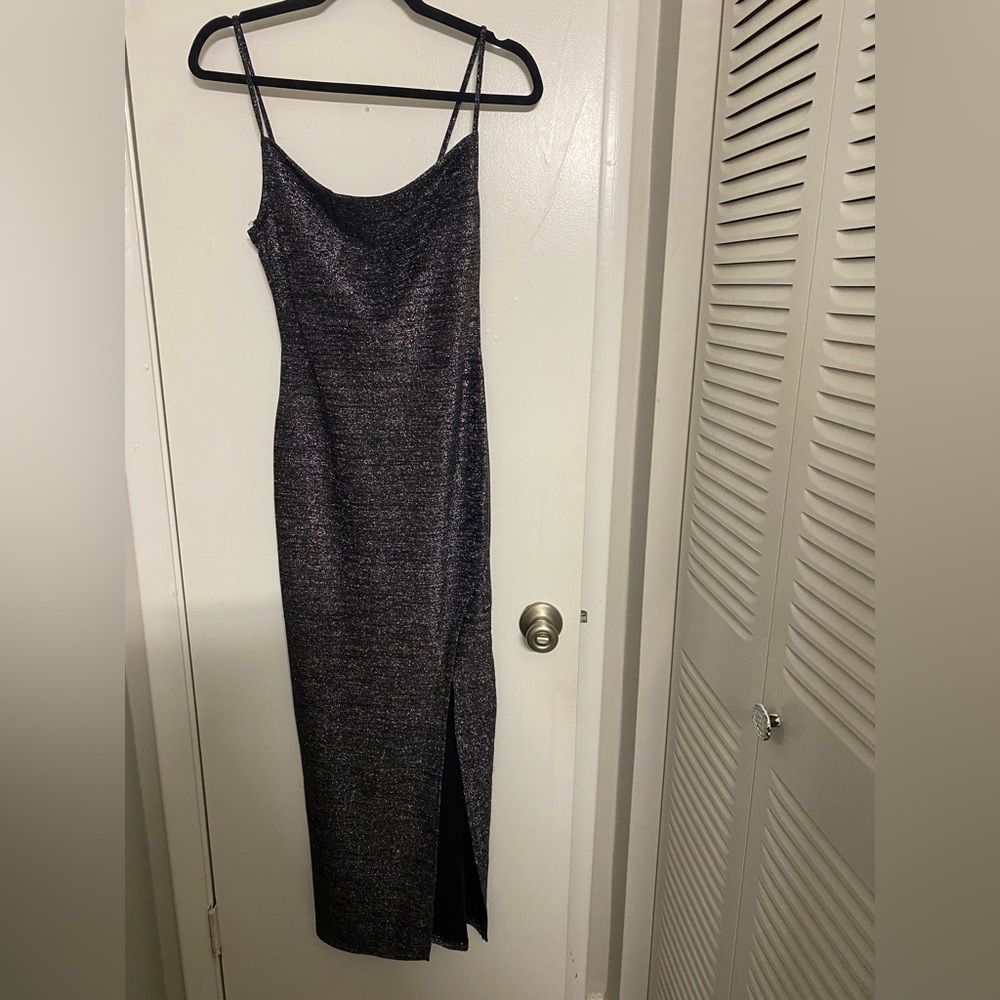 Silver cocktail dress